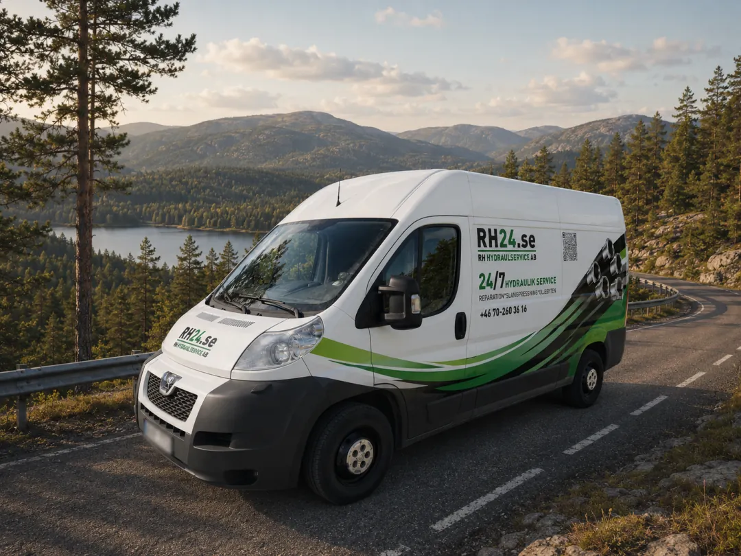 RH24 servicebil för mobil hydraulservice i Jämtland